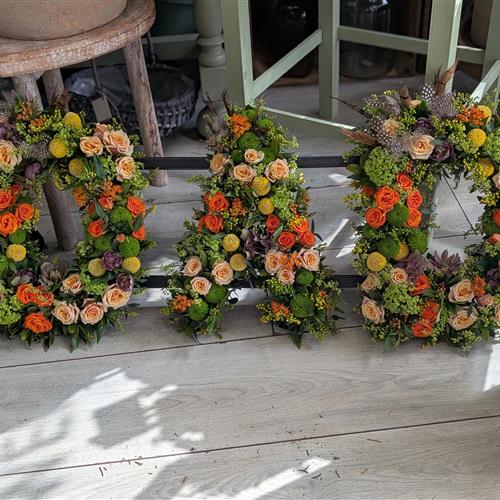 Floral Letter Tributes - Choose Name or Word