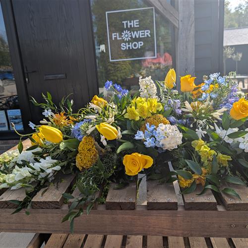 Spring Farewell Coffin Spray