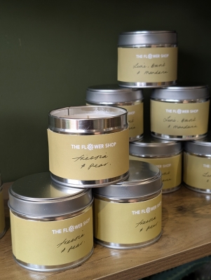 The Flower Shop scented candle.