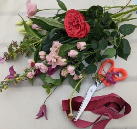 Christmas Seasonal Handtied Bouquet